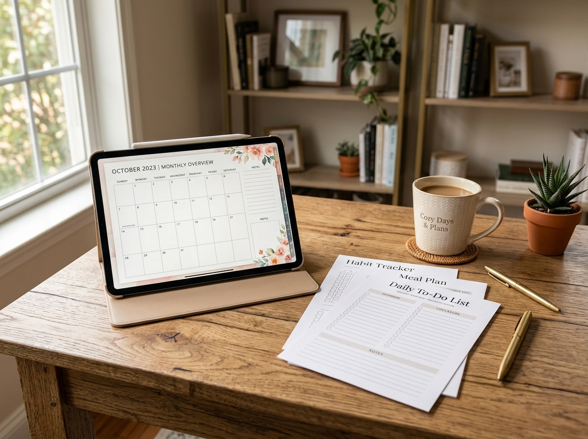 Instant Gratification Printable Lifestyle & iPad Mockup